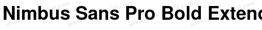 Nimbus Sans Pro Bold Extended字体转换